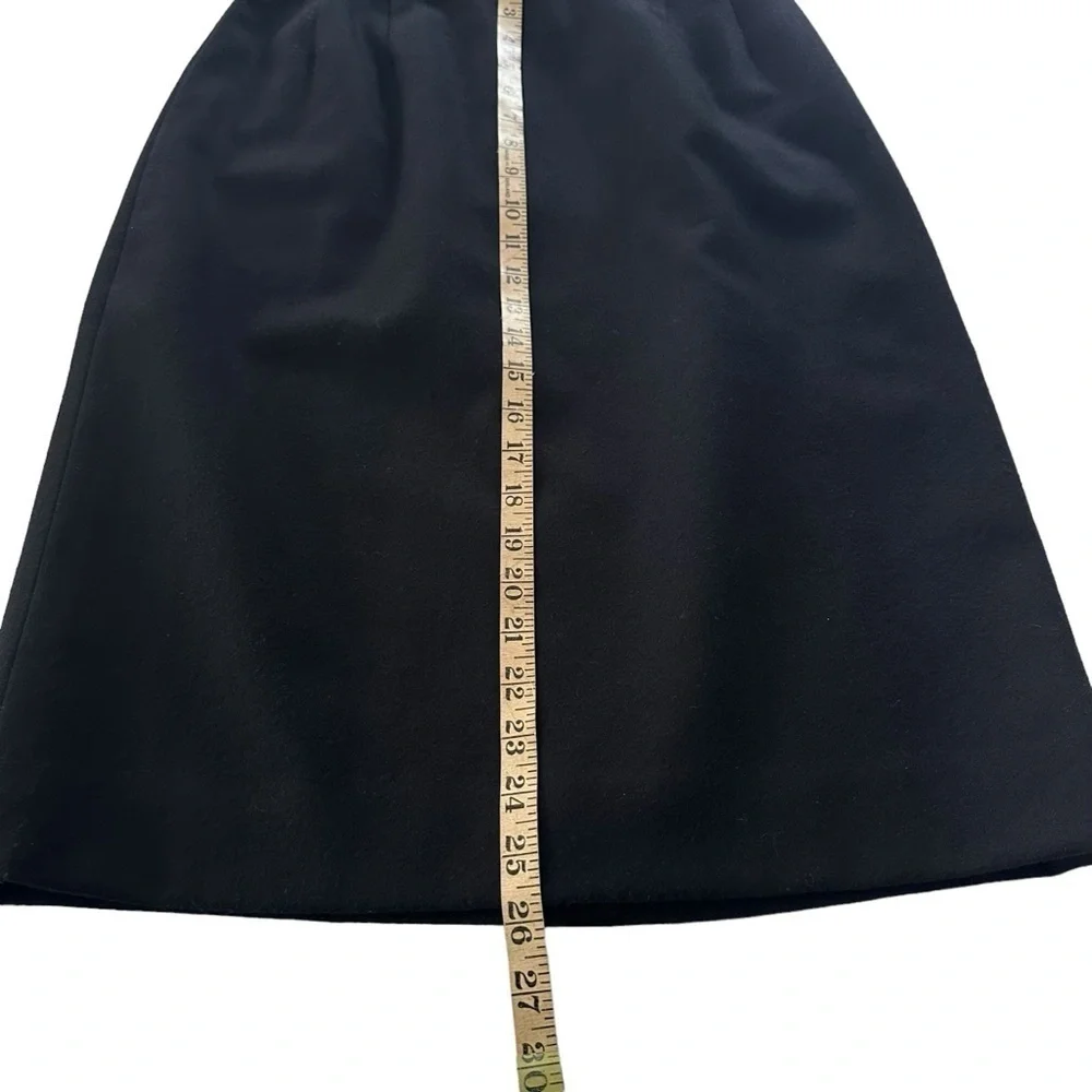 VTG PENDLETON BLACK WOOL PENCIL SKIRT SIZE SMALL